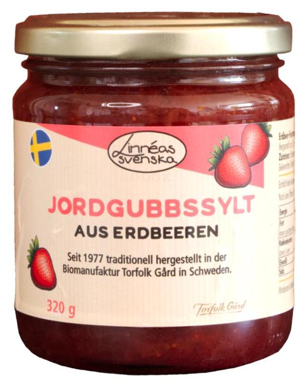 Produktfoto zu Erdbeerkonfitüre Jordgubbssylt