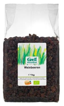 Weinbeeren geölt ungeschwefelt 1kg