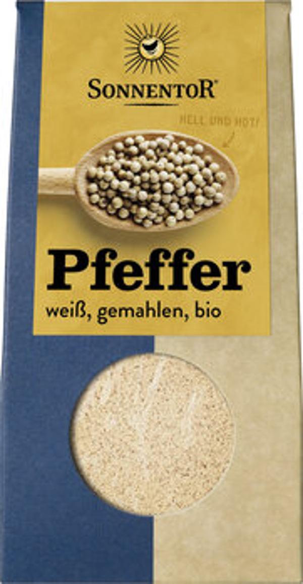 Produktfoto zu Pfeffer weiß gemahlen bio 35g