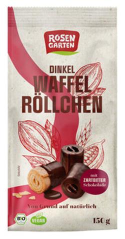 Dinkel Waffelröllchen Zartbitter