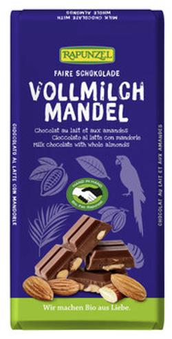 Vollmilch Schokolade mit ganzen Mandeln