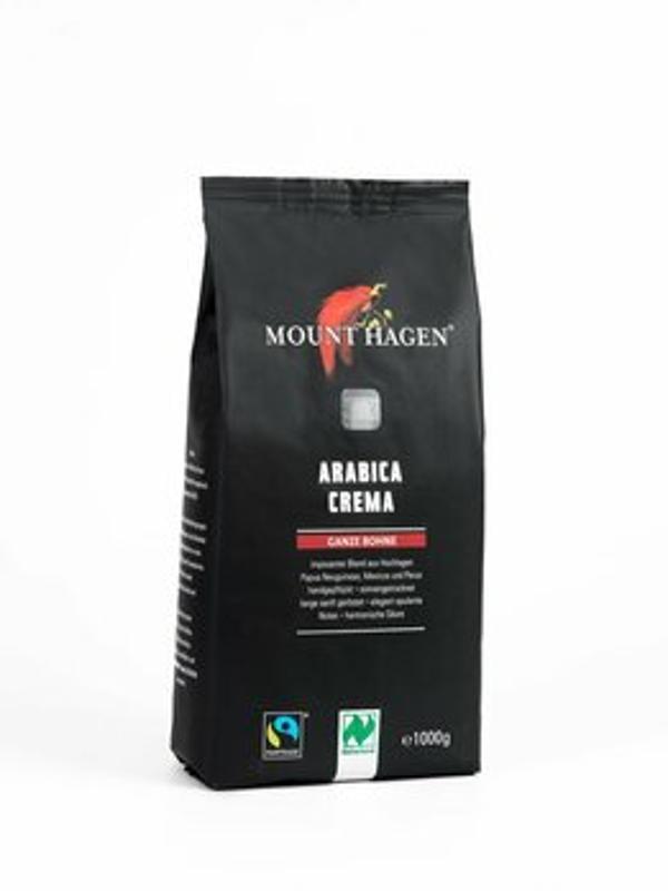 Produktfoto zu Kaffee Arabica Creme ganze Bohne 1kg