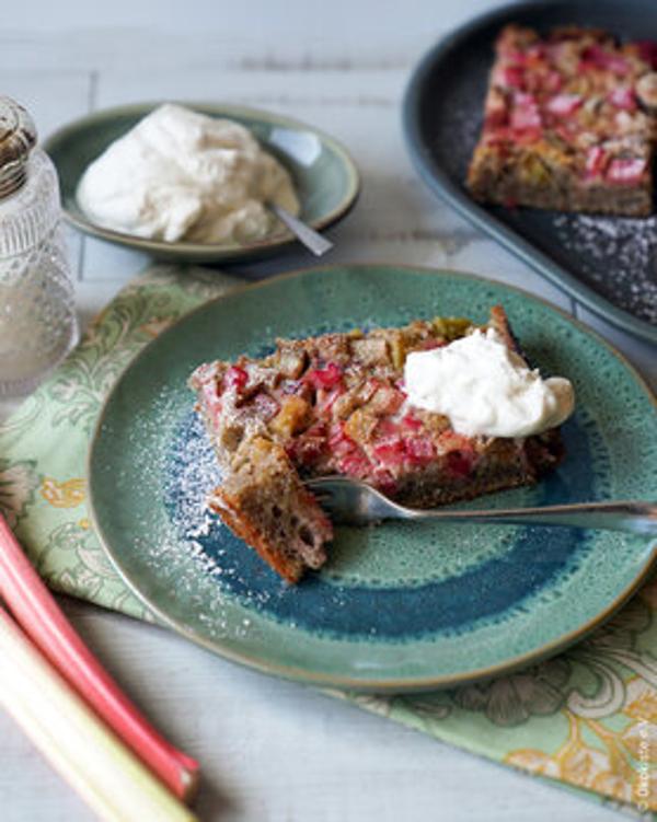 Produktfoto zu Rhabarberkuchen mehlfrei