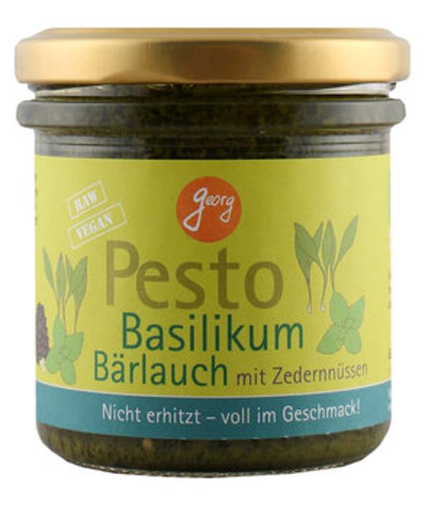 Produktfoto zu Pesto Basilikum-Bärlauch mit Zedernüssen