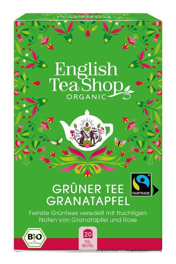 Produktfoto zu Grüner Tee Granatapfel, Fairtrade