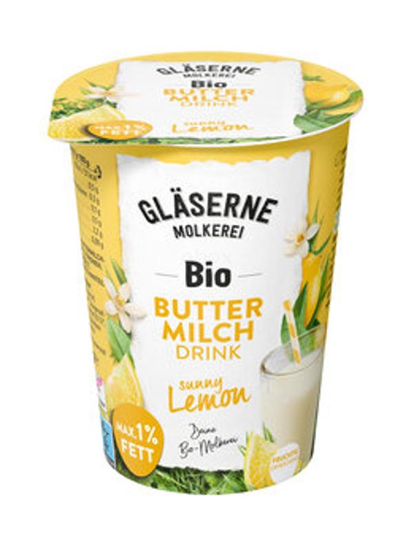 Produktfoto zu Buttermilch-Drink Zitrone, max. 1% Fett (Becher) 500ml