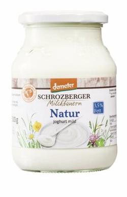 Joghurt mild Natur, 3,5%, Demeter (Pfandglas)