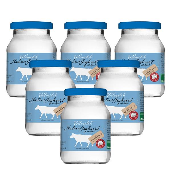 Produktfoto zu Joghurt Natur stichfest Kiste 6 x 500g De Öko Melkburen