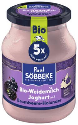 Saisonjoghurt Brombeere-Holunder, 3,8% (Pfandglas)