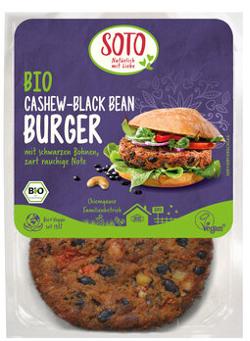 Cashew-Black Bean Burger, zart rauchig 2er