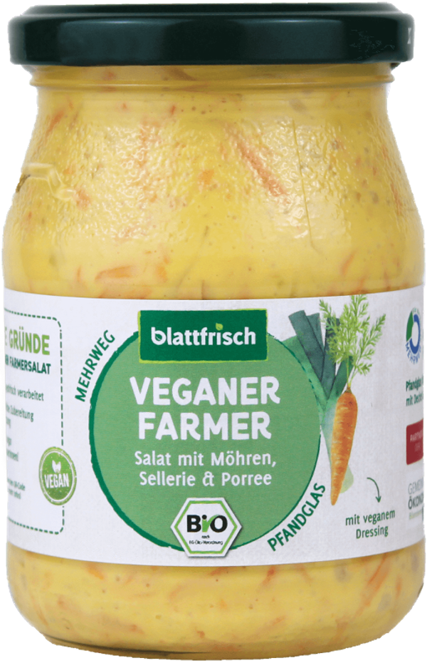 Produktfoto zu Veganer Farmersalat (Pfandglas)