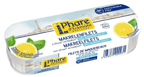 Produktfoto zu Makrelenfilet mit Zitrone und Basilikum