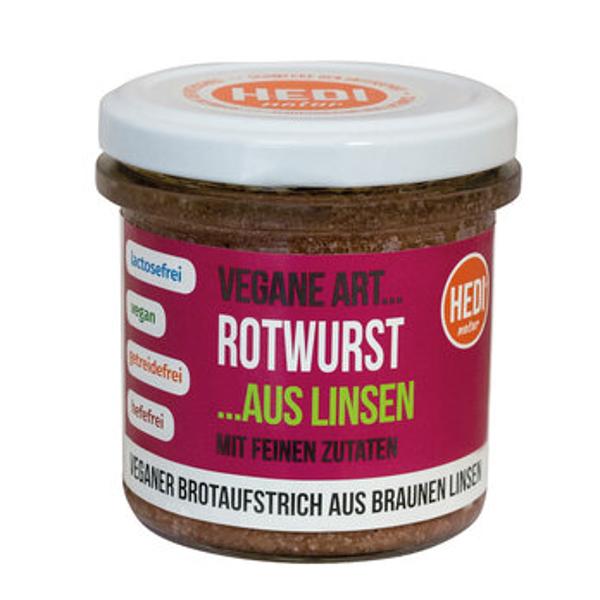 Produktfoto zu Vegane Art Rotwurst aus Braunen Linsen 140g