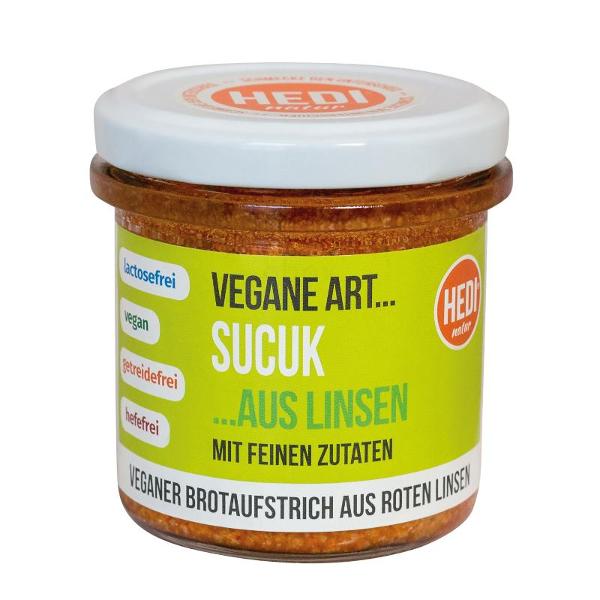Produktfoto zu Vegane Art Sucuk aus roten Linsen 140g