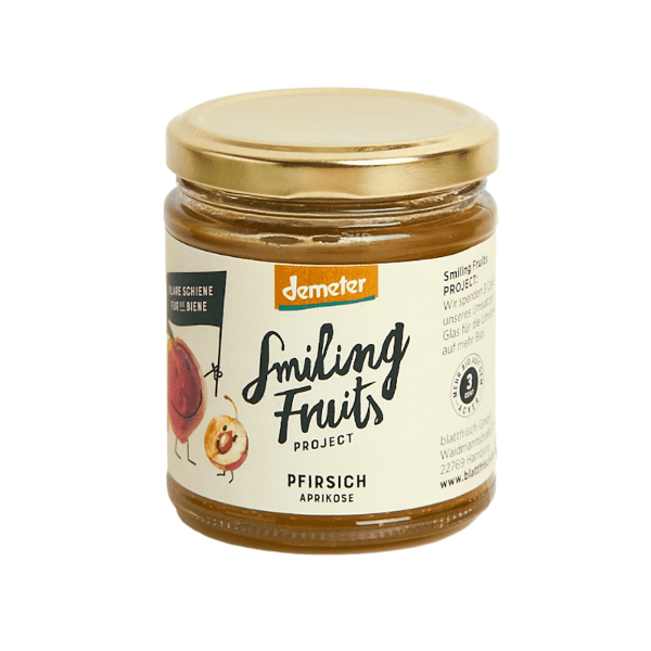 Produktfoto zu Smiling Fruits Fruchtaufstrich Pfirsich Aprikose