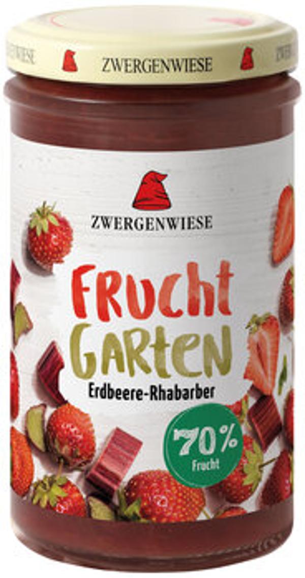 Produktfoto zu FruchtGarten Erdbeere-Rhabarber 225g