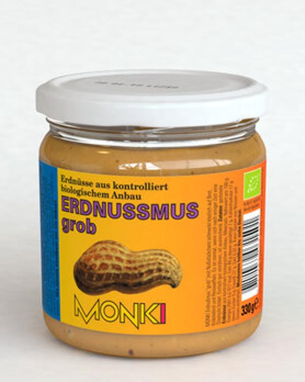 Produktfoto zu Erdnussmus grob Monki 330g
