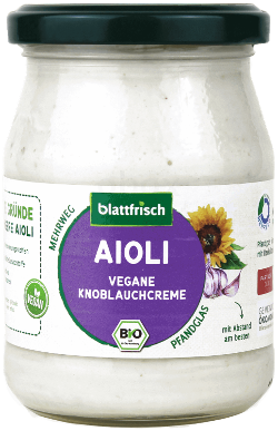 AIOLI - vegane Knoblauchcreme (Pfandglas)