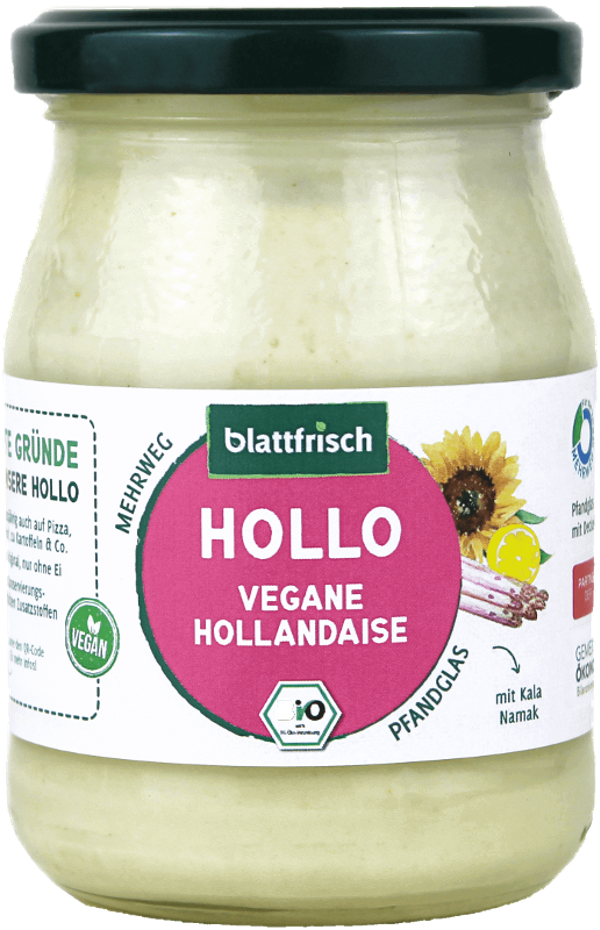 Produktfoto zu HOLLO - vegane Hollandaise (Pfandglas)