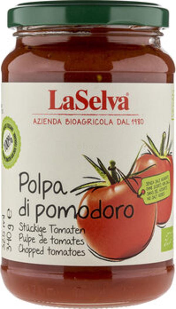 Produktfoto zu Tomatenpolpa ohne Salz stückige Tomaten 340g