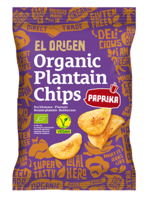 Produktfoto zu Kochbananen Chips mit Paprika