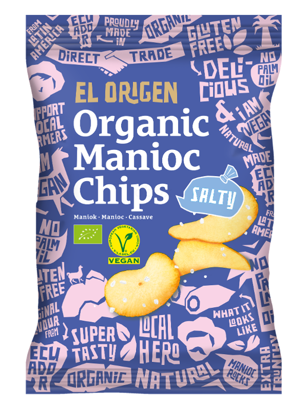 Produktfoto zu Maniok Chips mit Meersalz