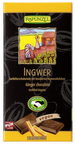 Zartbitter Schokolade Ingwer 55% 80g