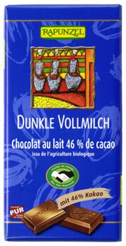 Vollmilch Schokolade Dunkel 46% 100g