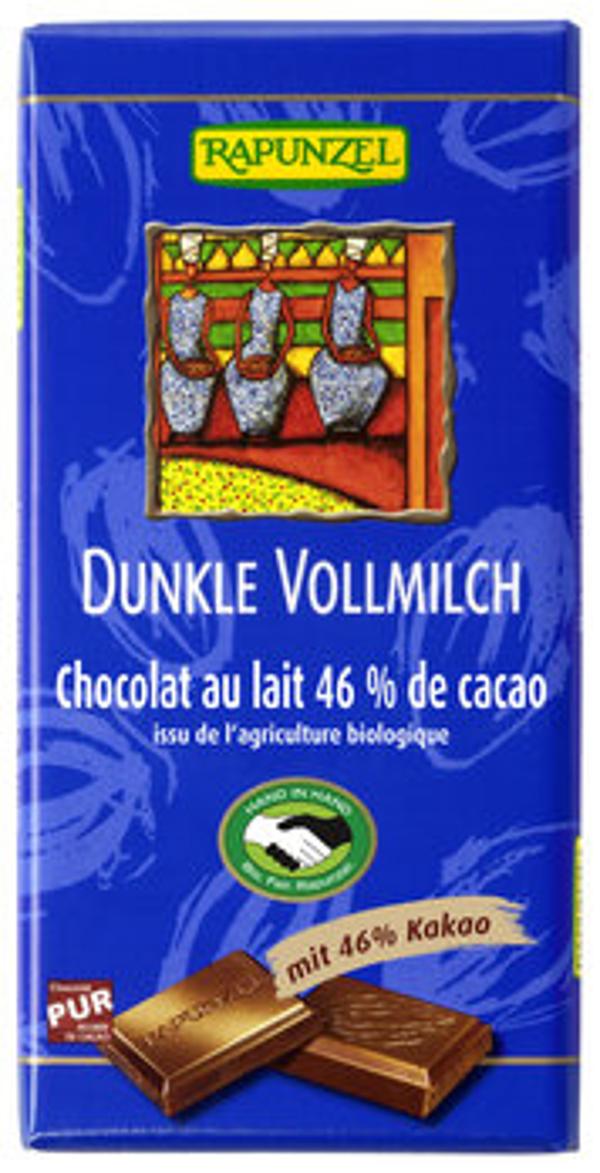Produktfoto zu Vollmilch Schokolade Dunkel 46% 100g