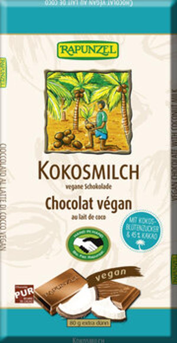Produktfoto zu Kokosmilch Schokolade 80g