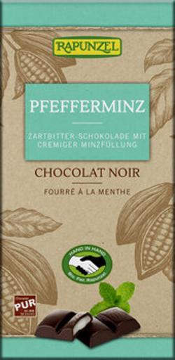 Zartbitter Schokolade mit Pfefferminz 100g