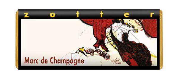 Produktfoto zu Marc de Champagne Schokolade Zotter 70g