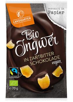 Ingwer in Zartbitter-Schokolade 70g