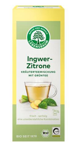 Grüntee Ingwer-Zitrone (Aufgussbtl. je 2 g) 40g