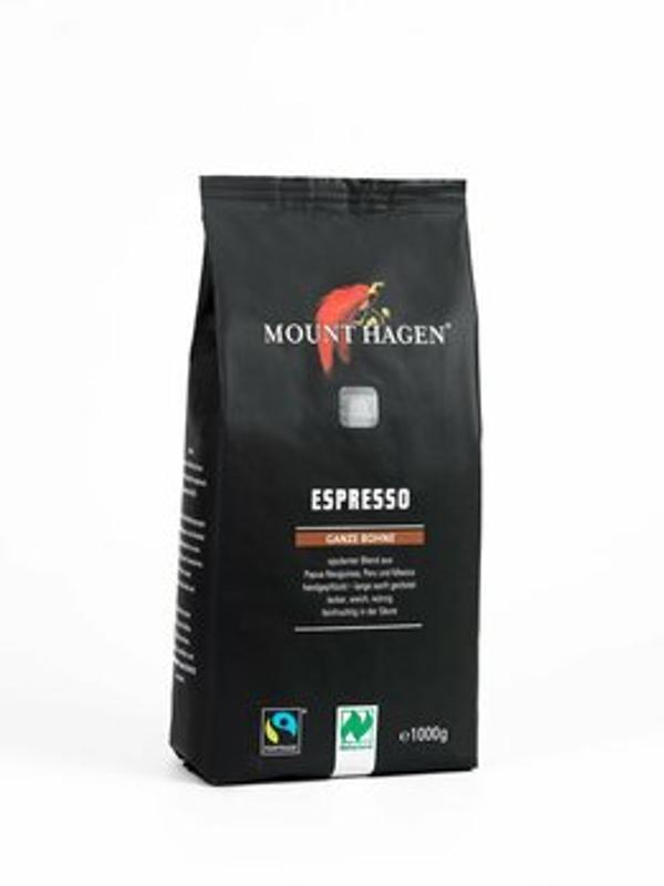 Produktfoto zu Espresso Fairtrade ganze Bohne, 1kg