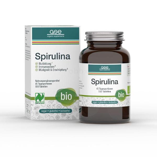 Produktfoto zu Spirulina Bio (550 Stk) 275g