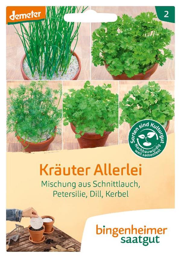 Produktfoto zu Saatgut Kräuter Allerlei- Küchenkräuter
