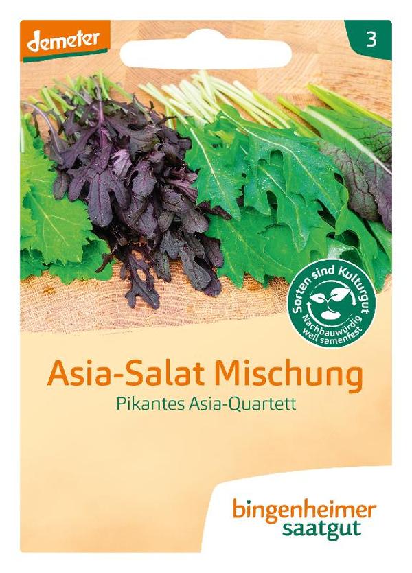 Produktfoto zu Saatgut Pikantes Asia-Quartett, Asia Salat Mischung