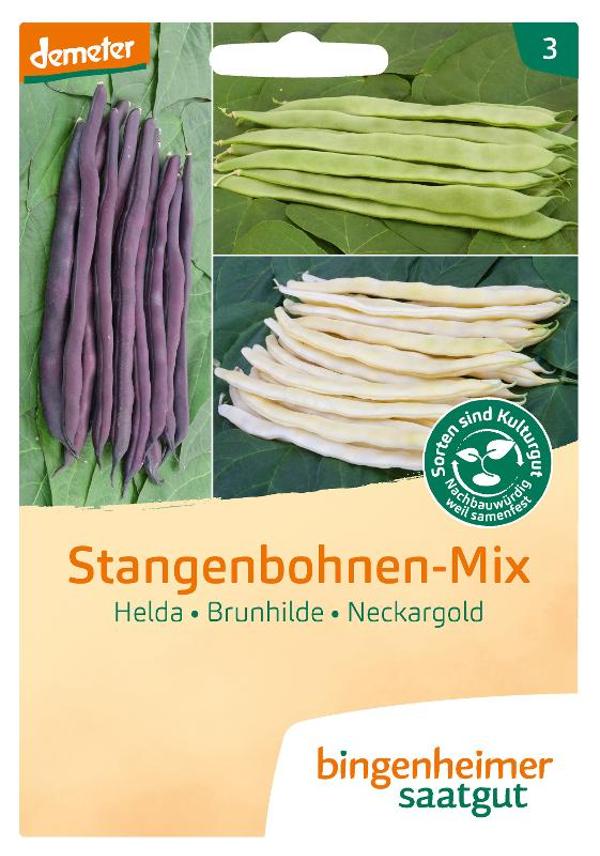 Produktfoto zu Saatgut Stangenbohnen Mix BIN
