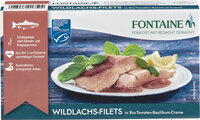 Wildlachs-Filet in Bio-Tomaten-Basilikum-Creme