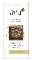 Espresso Pistacchio Dark 75% Jubiläumstafel 25 Jahre VIVANI