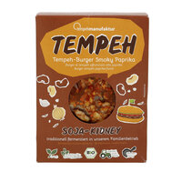 Tempeh-Burger Smoky Paprika - Tempeh aus Soja und Kidneybohnen, herzhaft gewürzt