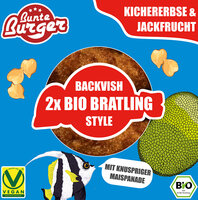 Bratling BackVish Style Vegan 2x90g - Gemüse Bratling mit Jackfrucht & Kichererb