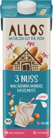 3 Nuss Macadamia Mandel Haselnuss Drink