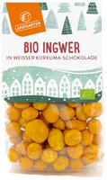 Bio Ingwer in weißer Kurkuma Schokolade 150g