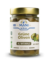 MANI Grüne Oliven al naturale, bio, NL Fair