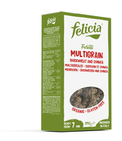 Felicia Bio Mais, Reis, Buchweizen und Quinoa Fusilli glutenfrei