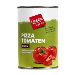 green Pizza-Tomaten