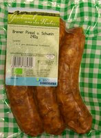 Original Bremer Bio Pinkel goldgelb geräuchert 3 Stck