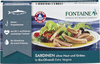 Sardinenfilets ohne Gräten in Bio-Olivenöl